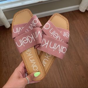 Calvin Klein Bainy Logo Slides